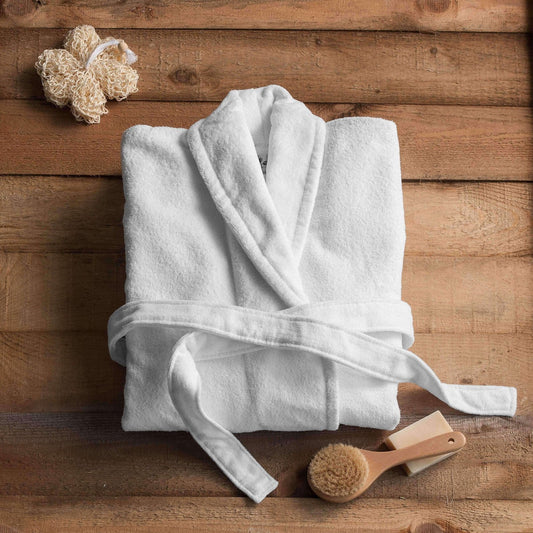 Zero Twist Full Terry Shawl Collar Bathrobe