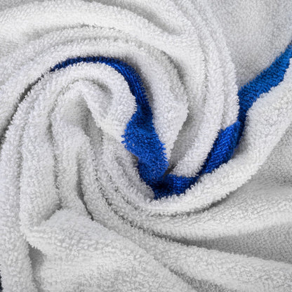 Center Stripe Pool Towel 22x44 6 lbs Blue