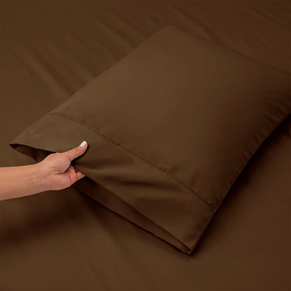 BELEM CLASSIC LUXURY BED SHEET SET | FRIAR BROWN