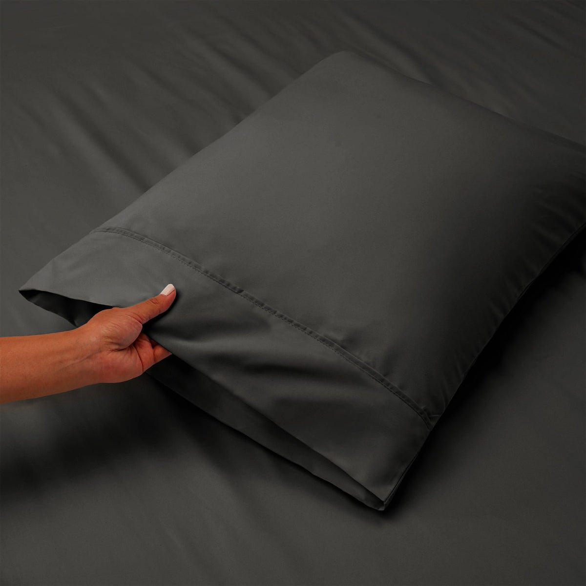 BELEM CLASSIC LUXURY BED SHEET SET | CHARCOAL GREY