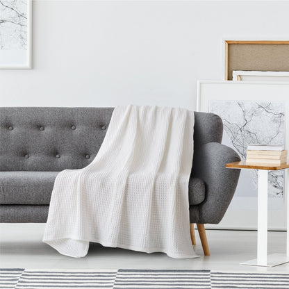 COTTON WAFFLE BLANKET