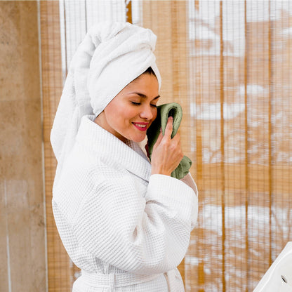BELEM 6 PCS HAND TOWEL | DYED SAGE GREEN