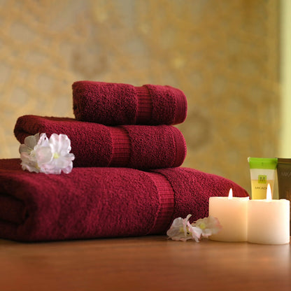BELEM 8 PCS TOWELS SETS | COTTON CHERRY COLA