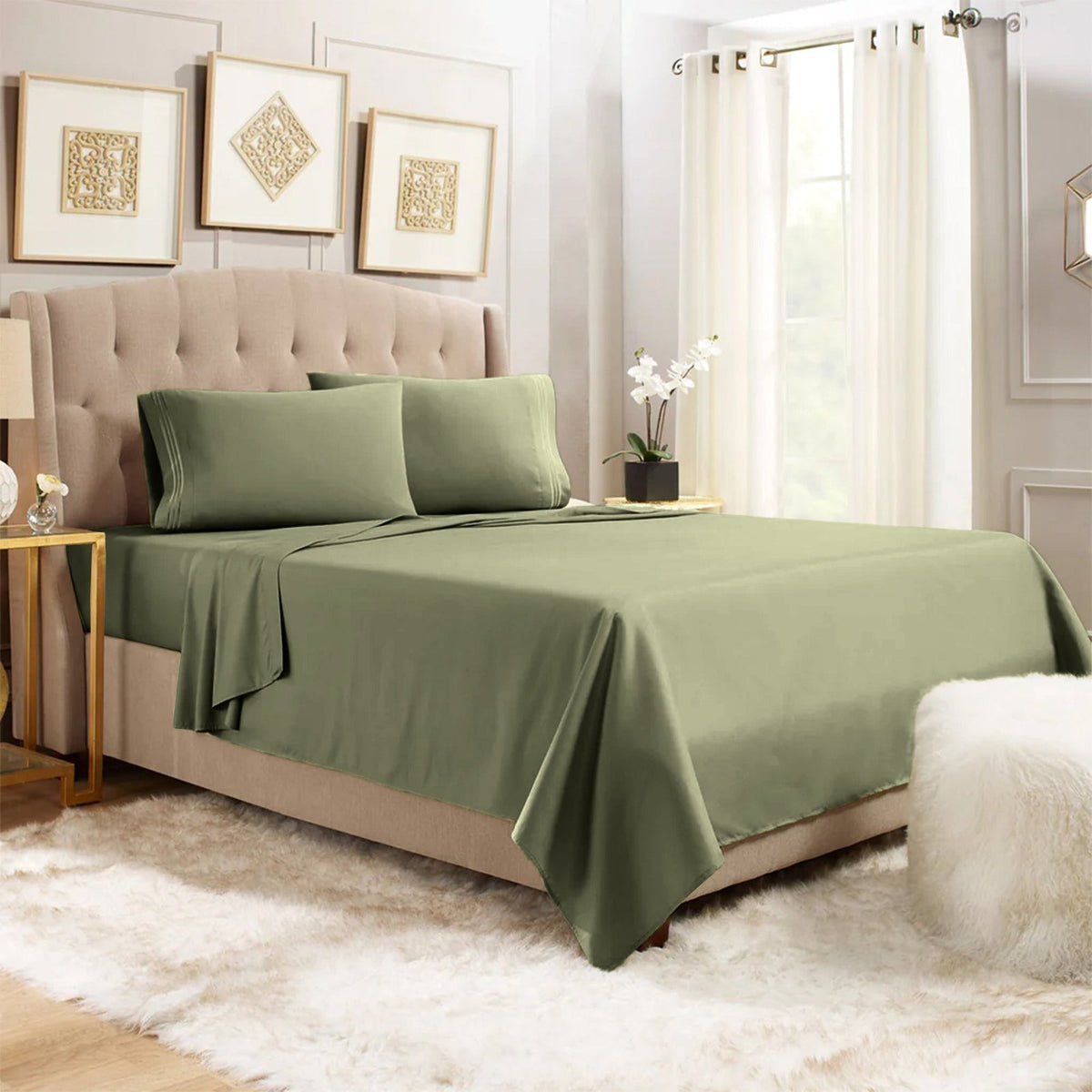 SAGE GREEN SHEETS