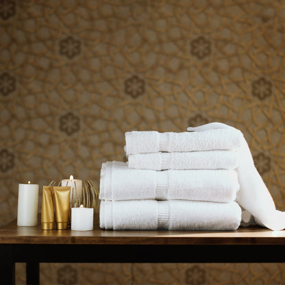 BELEM 8 PCS TOWELS SETS | COTTON WHITE