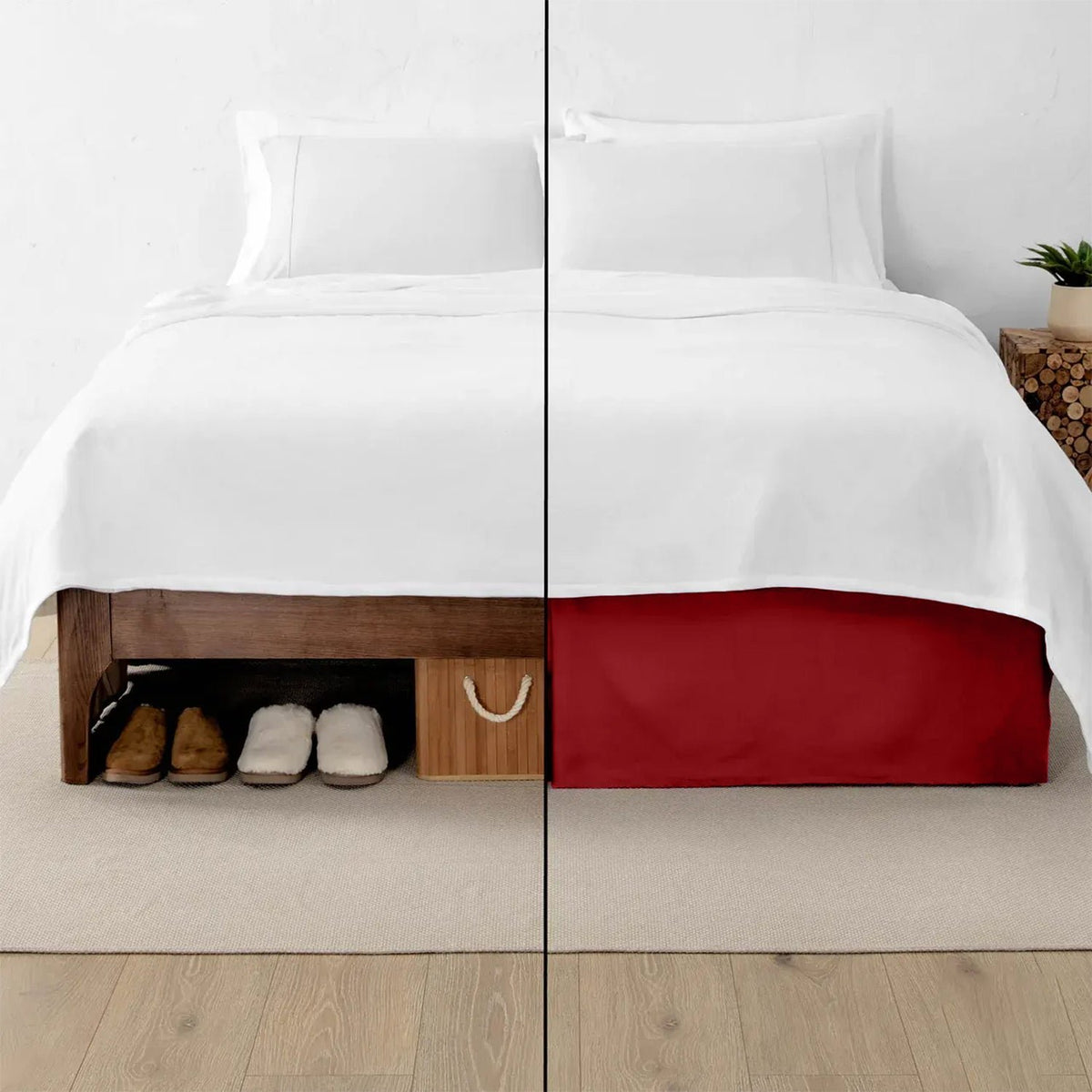 RYOTEI 15-INCH TAILORED BED SKIRT