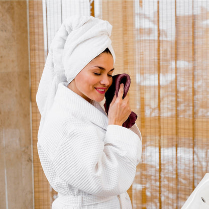 BELEM 6 PCS HAND TOWEL | COTTON CHERRY COLA | BURGUNDY