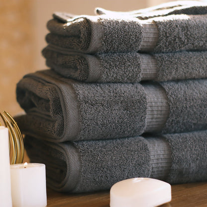 BELEM 8 PCS TOWELS SETS | COTTON CASTLEROCK GREY