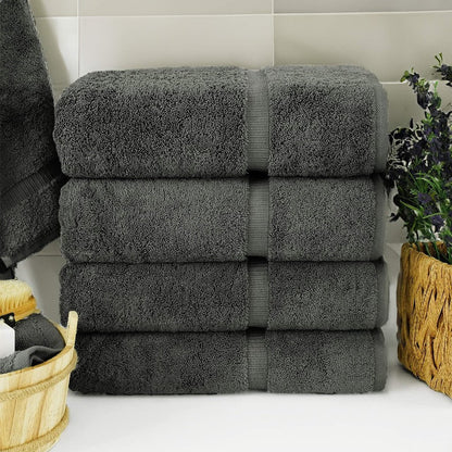 BELEM 04 PCS BATH TOWEL | COTTON CASTLEROCK GREY