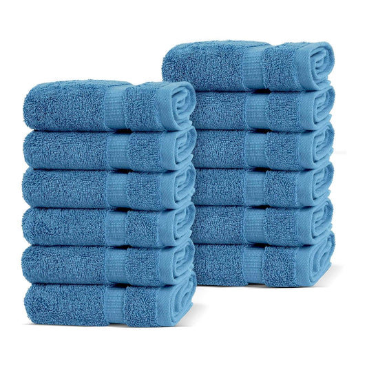 BELEM 12 PCS WASH CLOTH | COTTON EVENING BLUE