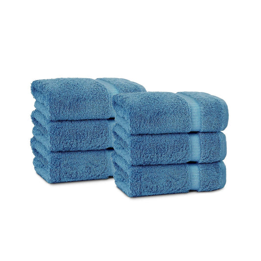 BELEM 6 PCS HAND TOWEL | COTTON EVENING BLUE