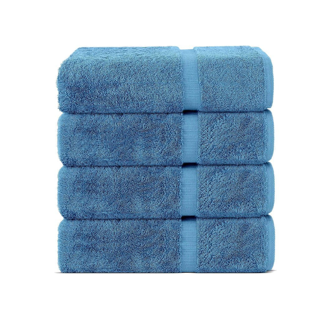 BELEM 04 PCS BATH TOWEL | COTTON EVENING BLUE