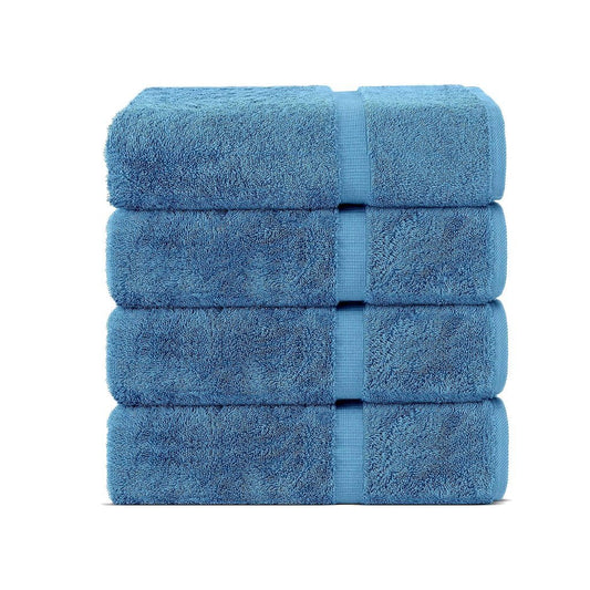BELEM 04 PCS BATH TOWEL | COTTON EVENING BLUE