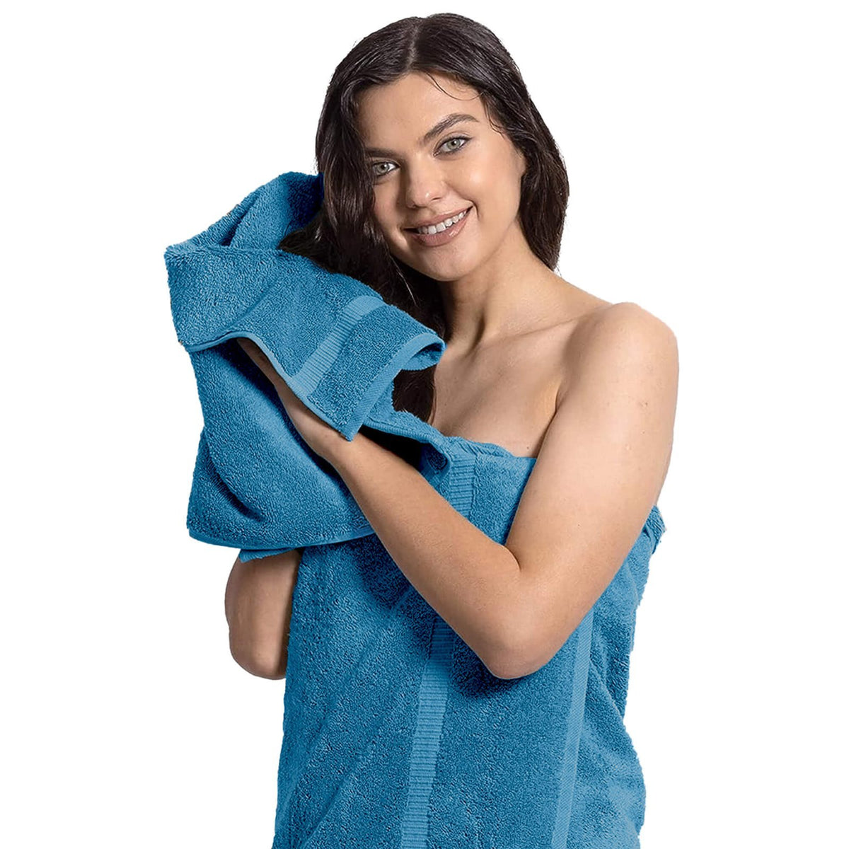 BELEM 6 PCS HAND TOWEL | COTTON EVENING BLUE
