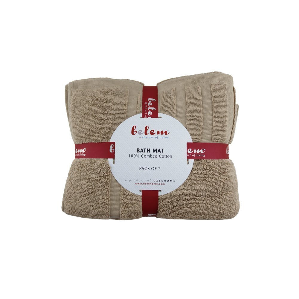 BELEM 2 PCS BATH MAT | SANDCASTLE TAN