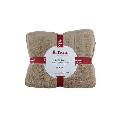 BELEM 2 PCS BATH MAT | SANDCASTLE TAN
