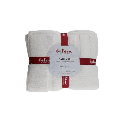 BELEM 2 PCS BATH MAT | WHITE