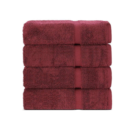 BELEM 04 PCS BATH TOWEL | COTTON CHERRY COLA