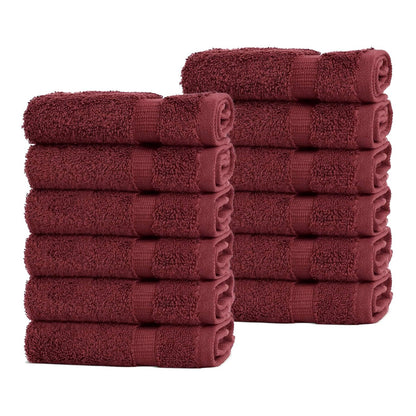 BELEM 12 PCS WASH CLOTH | COTTON CHERRY COLA