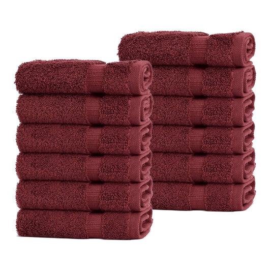 BELEM 12 PCS WASH CLOTH | COTTON CHERRY COLA