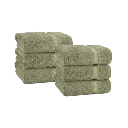 BELEM 6 PCS HAND TOWEL | DYED SAGE GREEN