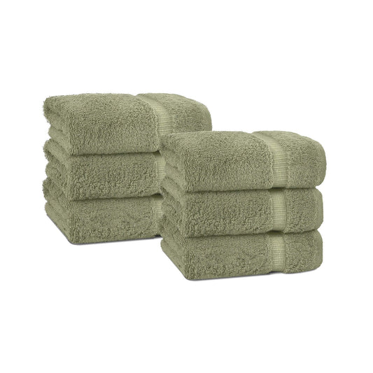 BELEM 6 PCS HAND TOWEL | DYED SAGE GREEN