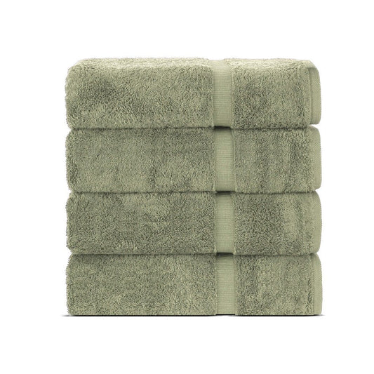 BELEM 04 PCS BATH TOWEL | COTTON SAGE GREEN