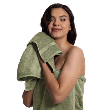 BELEM 6 PCS HAND TOWEL | DYED SAGE GREEN