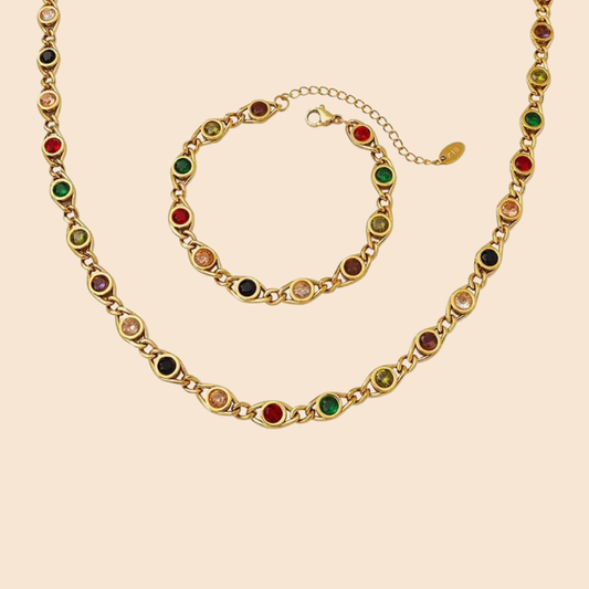 Parrot Fish Bracelet and Necklace Set