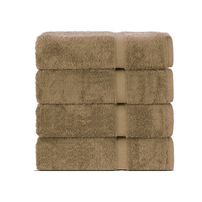 BELEM 04 PCS BATH TOWEL | COTTON SANDCASTLE TAN