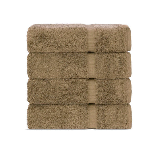 BELEM 04 PCS BATH TOWEL | COTTON SANDCASTLE TAN