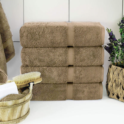 BELEM 04 PCS BATH TOWEL | COTTON SANDCASTLE TAN