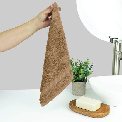 BELEM 12 PCS WASH CLOTH | COTTON SANDCASTLE TAN