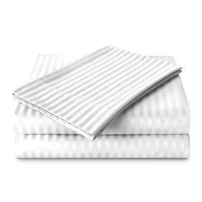 WHITE STRIPED DUVET COVERS
