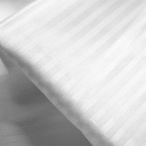 WHITE STRIPED DUVET COVERS