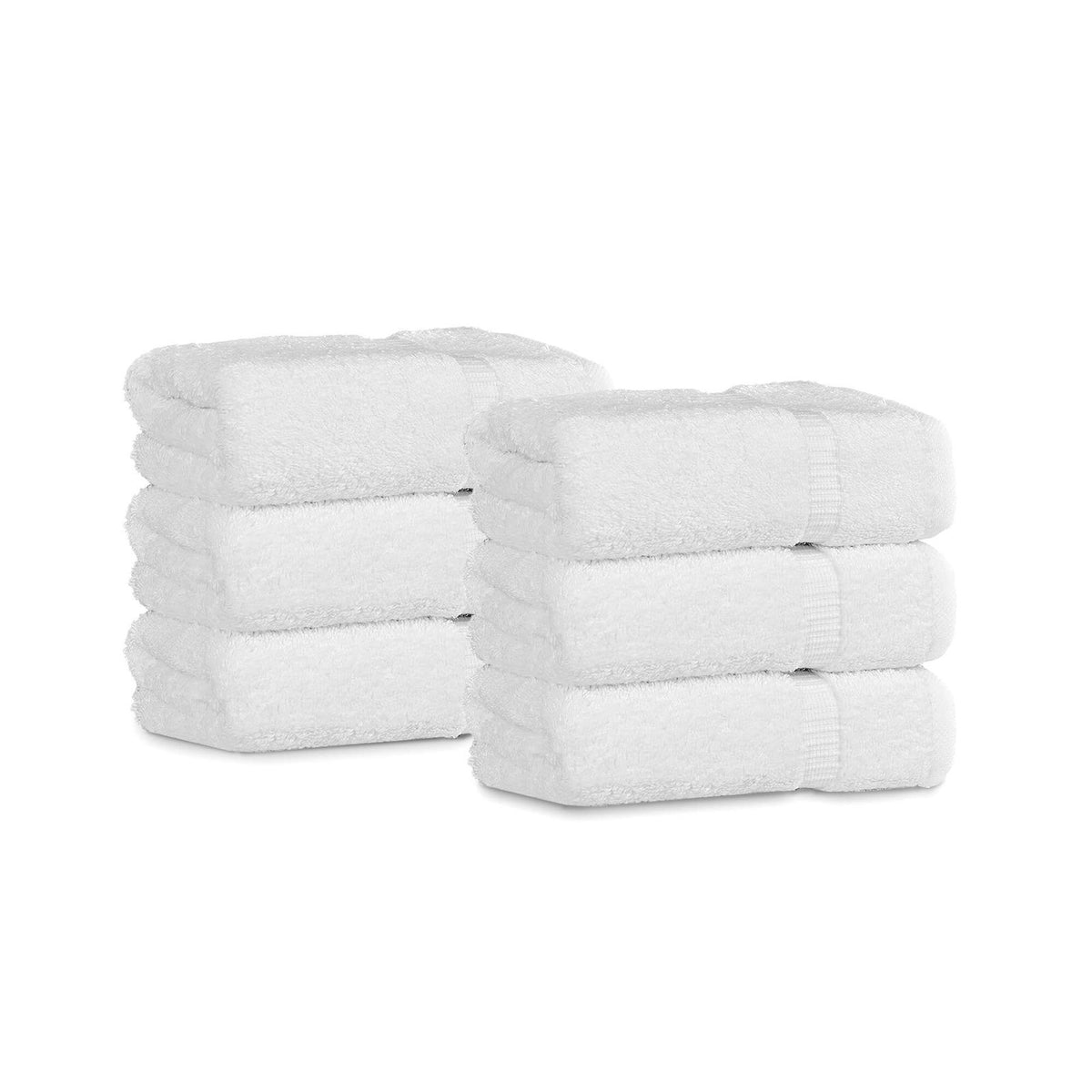 BELEM 6 PCS HAND TOWELS | WHITE HAND TOWELS