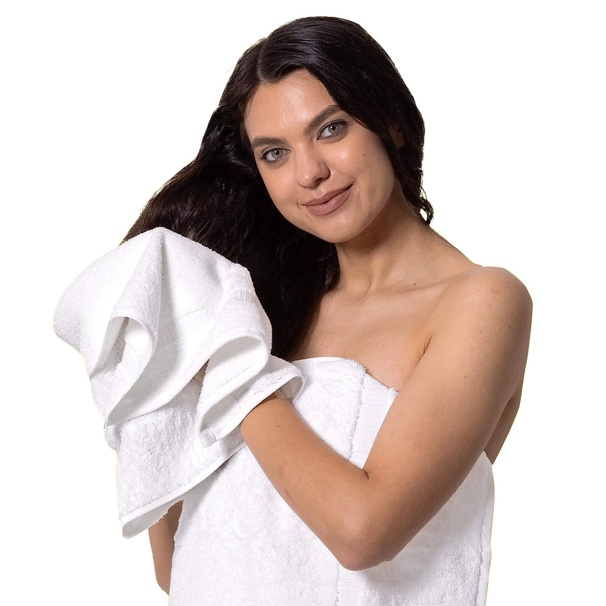 BELEM 6 PCS HAND TOWELS | WHITE HAND TOWELS
