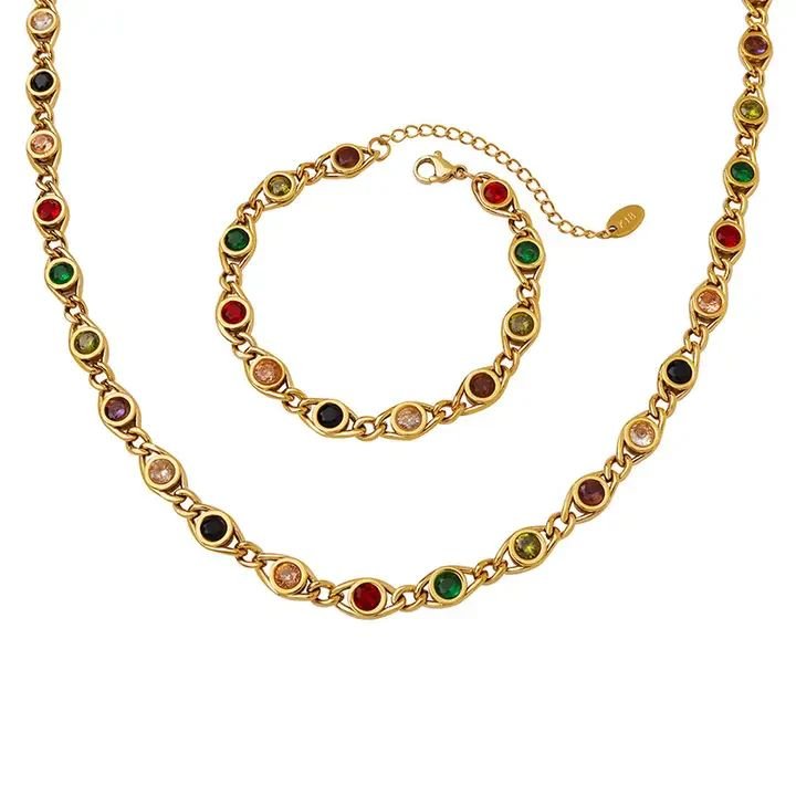 Parrot Fish Bracelet and Necklace Set