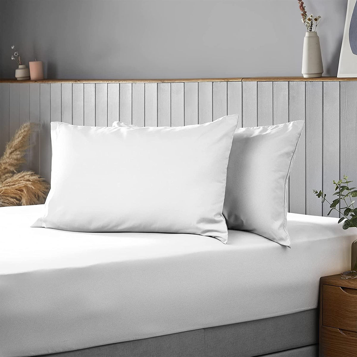 BELEM T-200 STANDARD PILLOW CASE SET (12 PCS) WHITE - 20X30