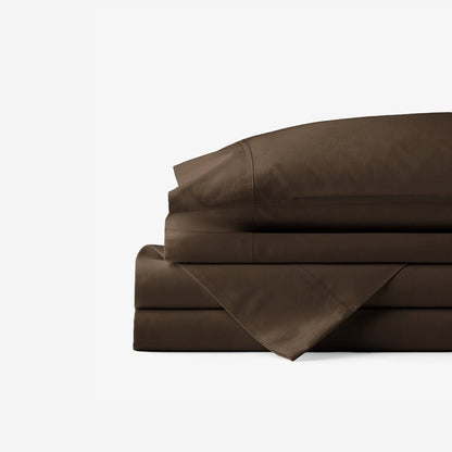 BELEM CLASSIC LUXURY BED SHEET SET | FRIAR BROWN