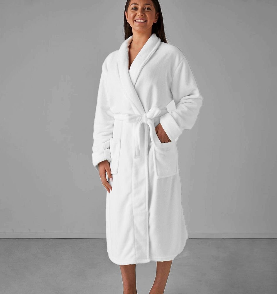 Zero Twist Full Terry Shawl Collar Bathrobe