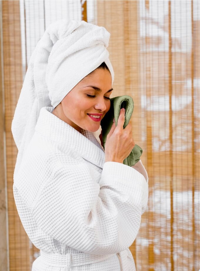 BELEM 6 PCS HAND TOWEL | DYED SAGE GREEN