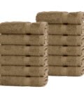 BELEM 12 PCS WASH CLOTH | COTTON SANDCASTLE TAN