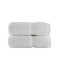 WHITE SPA TOWELS - BELEM 30X56 - PACK OF 2 - 100% COMBED COTTON