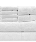 BELEM 8 PCS TOWELS SETS | COTTON WHITE