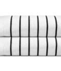 Horizontal Stripe Pool Towel 36x68 15 lbs Black - Image 5