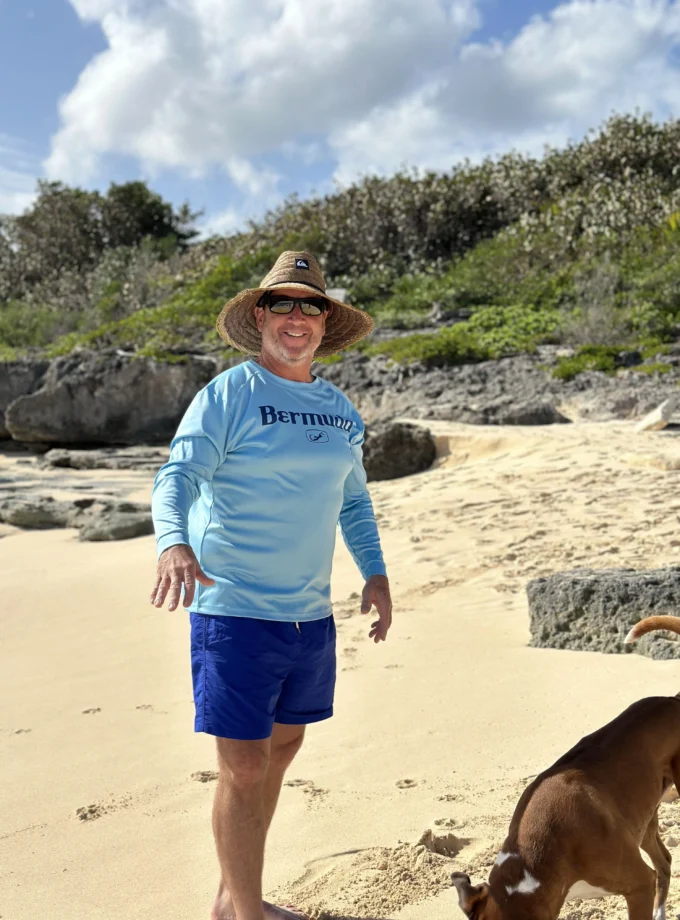 Bermuda Blue shield UPF50+ T-shirt