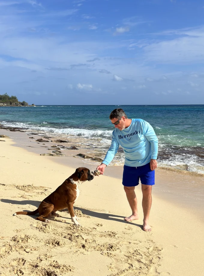 Bermuda Blue shield UPF50+ T-shirt