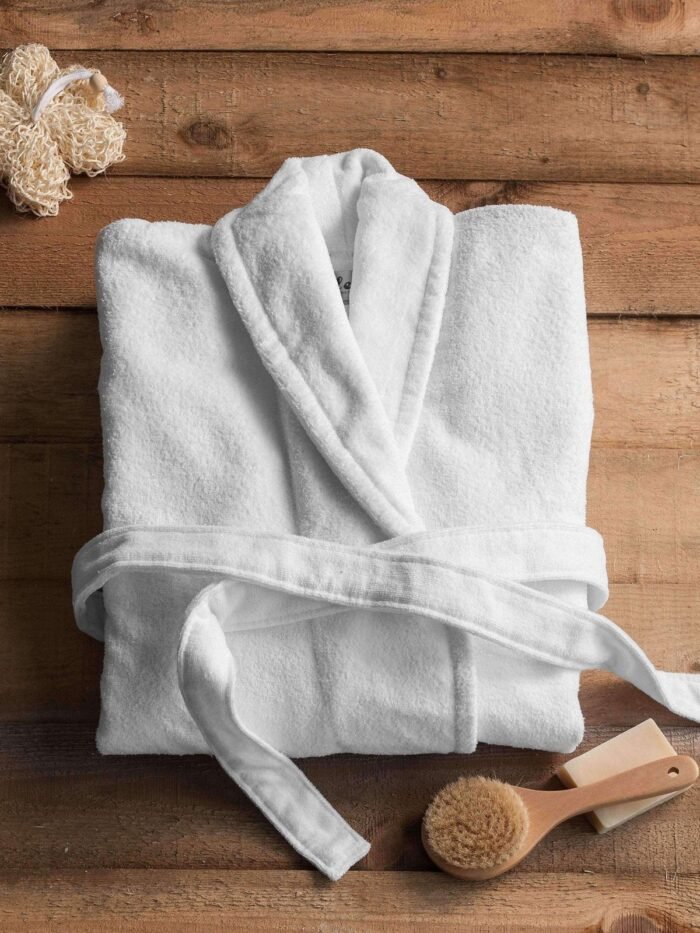 Zero Twist Full Terry Shawl Collar Bathrobe