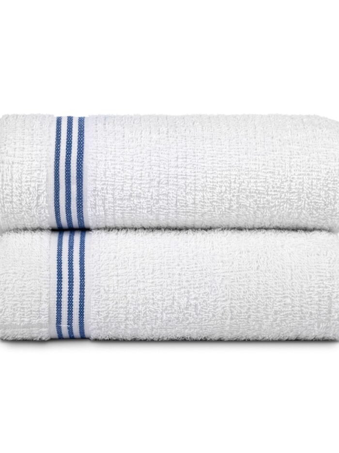 Three stripe Pool Towel 30x60 9 lbs Blue
